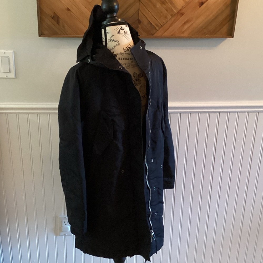Aritzia Midnight Black Parka with Hood